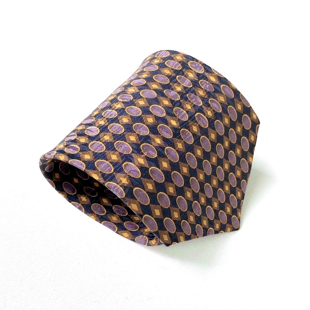 COLOURS by ALEXANDER JULIAN Navy Silk Tie